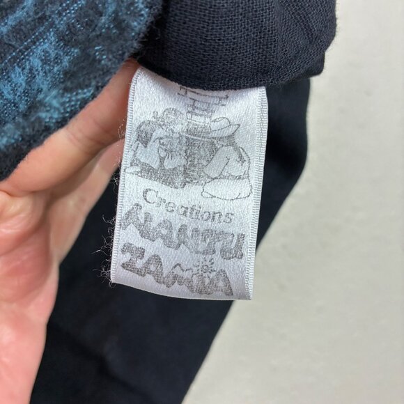 VTG 80s Nantu Tamia Handwoven Inca Quichua Vest XL Ethnic Boho Folkcore - Picture 6 of 7